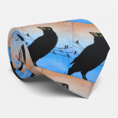 Grackle Austin Texas Vogelliefhebber Wilde Dieren Stropdas (Opgerold)