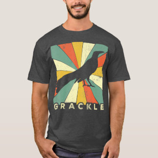 Grackle Bird Lover Retro Style Animal T-shirt
