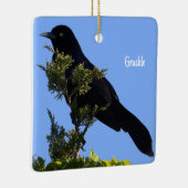Grackle Bird Ornament (Rechts)