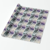 Grackle Grunge Cadeaupapier (Uitgerold)