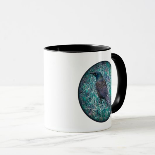 Grackle in regen mok (Voorkant rechts)