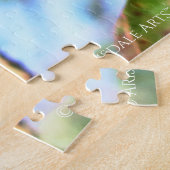 Grackle in vlucht legpuzzel (Zijkant)