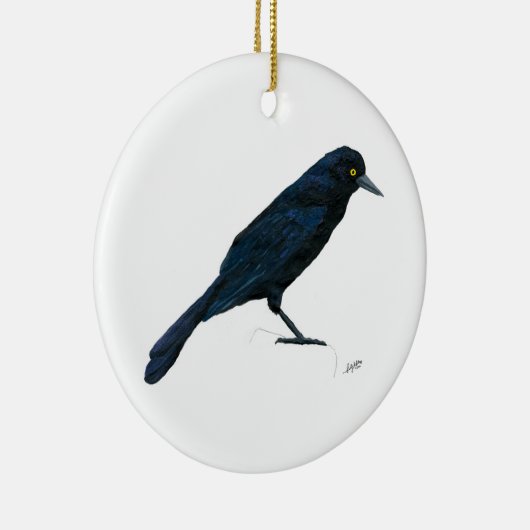 Grackle Keramisch Ornament (Rechts)