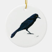 Grackle Keramisch Ornament (Voorkant)