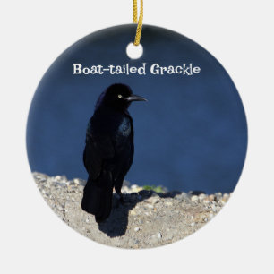 grackle-Ornament met bootstaart Keramisch Ornament