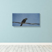 Grackle Power Canvas Afdruk (Insitu (Houten vloer))
