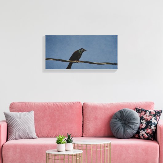 Grackle Power Canvas Afdruk (Insitu (Woonkamer))