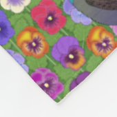 grackles en pansies fleece deken (Hoek)