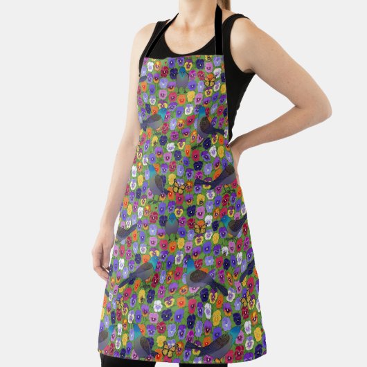 grackles en pansies schort (Insitu)