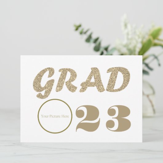 GRAD 23  Feest met aangepaste afbeelding of logo Kaart (Staand voorkant)