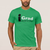 Grad. Aangepaste T-shirts voor Afstuderen (Voorkant)