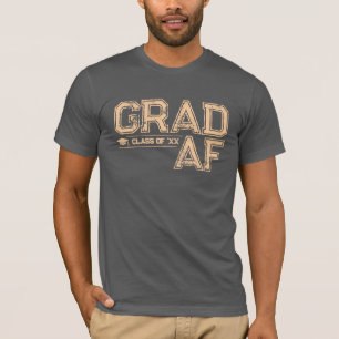 Grad AF Klas van 2026 Afgestudeerde T-shirt