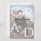 GRAD, Afstudeeraankondiging & Uitnodiging met twee (Voorkant)