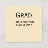 Grad afstudeerjaar naam in vette letters 20XX gele