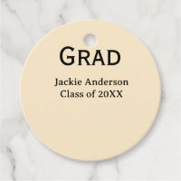 Grad afstudeerjaar naam in vette letters geel past