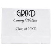 Grad afstudeernaam klas van 20XX sim Groot Cadeauzakje (Achterkant)