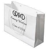 Grad afstudeernaam klas van 20XX sim Groot Cadeauzakje (Voorkant Gekanteld)