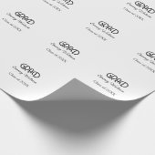 Grad bold letter graduation name class of 20XX sim Cadeaupapier (Hoek)