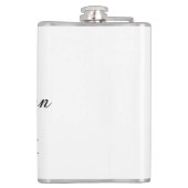 Grad bold letter graduation name class of 20XX sim Heupfles (Achterkant)