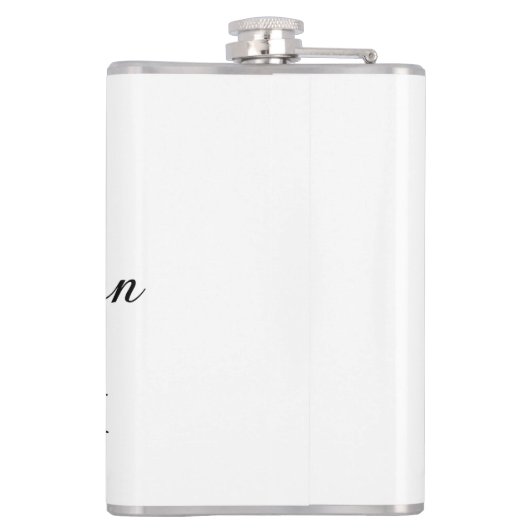 Grad bold letter graduation name class of 20XX sim Heupfles (Achterkant)