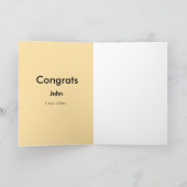 grad boy add name congrats date year text kaart (Binnen)