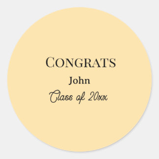 grad boy add name congrats date year text ronde sticker