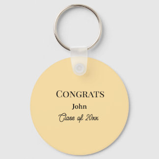 grad boy add name congrats date year text sleutelhanger