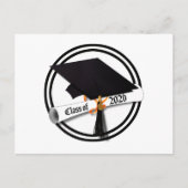 Grad Cap Class of 2026 Graduation Briefkaart (Voorkant)