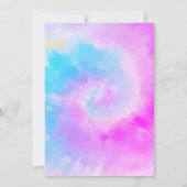 Grad Cap Diamonds Paarse Tie Dye Afstuderen Kaart (Achterkant)