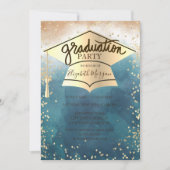 Grad Cap,Diamonds Verfspatten Afstuderen  Kaart (Voorkant)