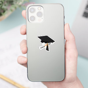 Grad Cap Diploma Klas van 2027 Afstuderen Sticker