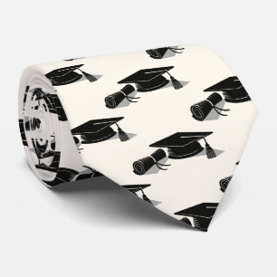 Grad Cap en Diploma Afstuderen Stropdas