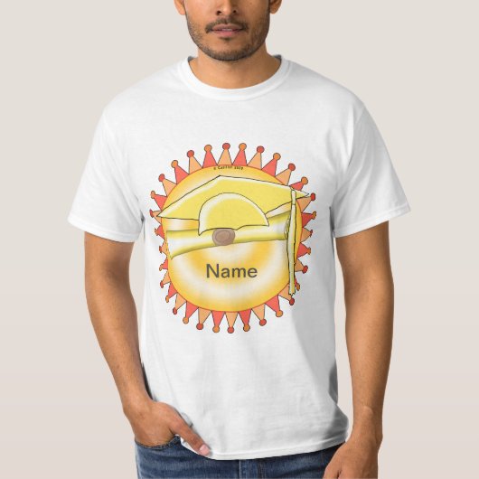 Grad Cap Pennant t-shirt (Voorkant)