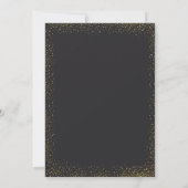 Grad Cap,Zwarte Strik Wijn Glas,Confetti Kaart (Achterkant)