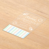 Grad Club Beach Party Acryl Uitnodigingen (Laagn)