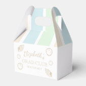 Grad Club Beach Party Bedankdoosjes (Voorkant Zijde)