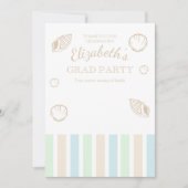 Grad Club Beach Party Bedankkaart (Voorkant)