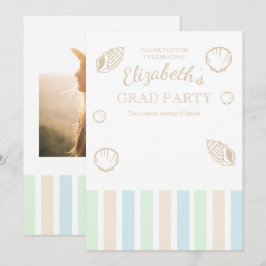 Grad Club Beach Party Bedankkaart