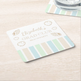 Grad Club Beach Party Kartonnen Onderzetters