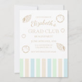 Grad Club Strandfeest Kaart (Voorkant)