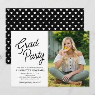 Grad Feest Script Foto Afstuderen Kaart