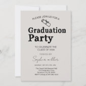 Grad Feest Uitnodiging Klas van 2025,Minimale grad (Voorkant)