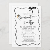 Grad Feest Uitnodiging Klas van 2025,Whimische Str (Voorkant / Achterkant)