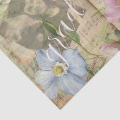 Grad Floral Piano Music Junk Journal Decoupage Tissuepapier (Detail)