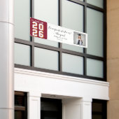 Grad Foto Banner - Gefeliciteerd 2026 Aangepaste B (Buitenkant Gebouw)