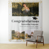 Grad Foto Collage Foto Booth Afstuderen Achtergron Wandkleed (In situ)