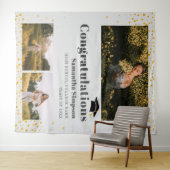 Grad Foto Collage Fotohokje Afstudeerbackdrop Wandkleed (In Situ (horizontaal))