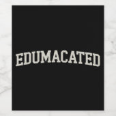 Grad Geschenk Universiteit Afstuderen Sarcasme Opl Wijn Etiket (Enkel label)