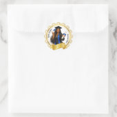 Grad Goud Ronde Sticker (Tas)