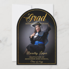Grad. Gouden aanraking Maak je toekomst mooier. Kaart